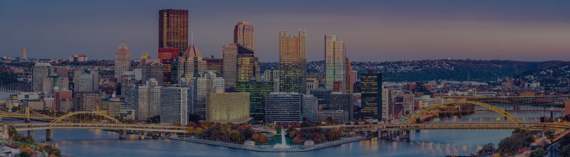 City skyline of Pittsburgh, Pennsylvania.