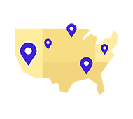 United States map.  United States map.