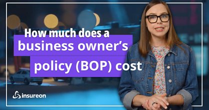 How much do small businesses pay for a business owner's policy?