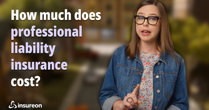 How much do small businesses pay for professional liability insurance?